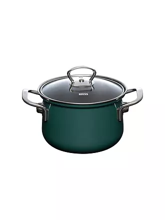 RIESS | Fleischtopf mit Glasdeckel TEAL 16cm/1,5l Blaugruen | 